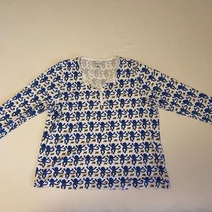 Roller Rabbit Blue Monkey Pajamas